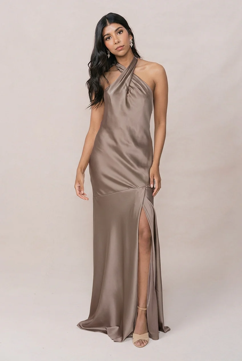 Athena Satin Dress | Made To Order - Image 149