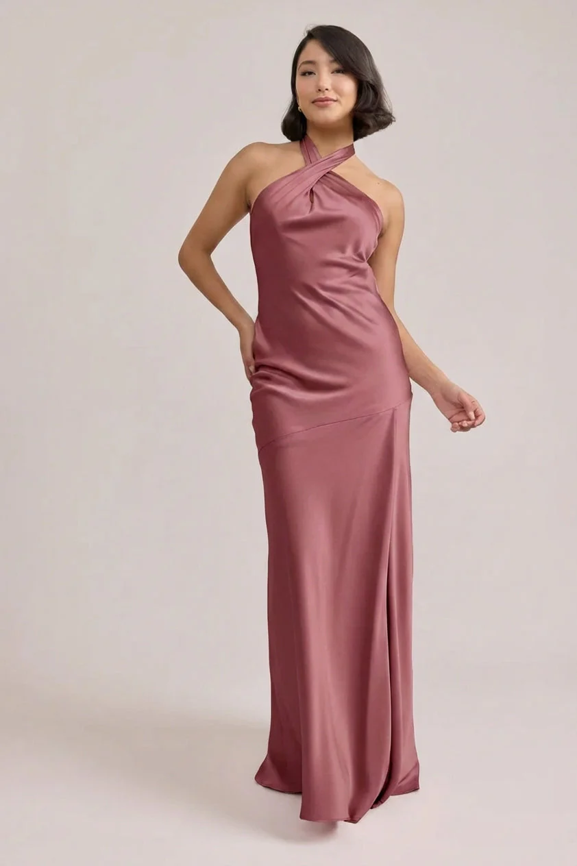 Athena Satin Dress | Made To Order - Image 154
