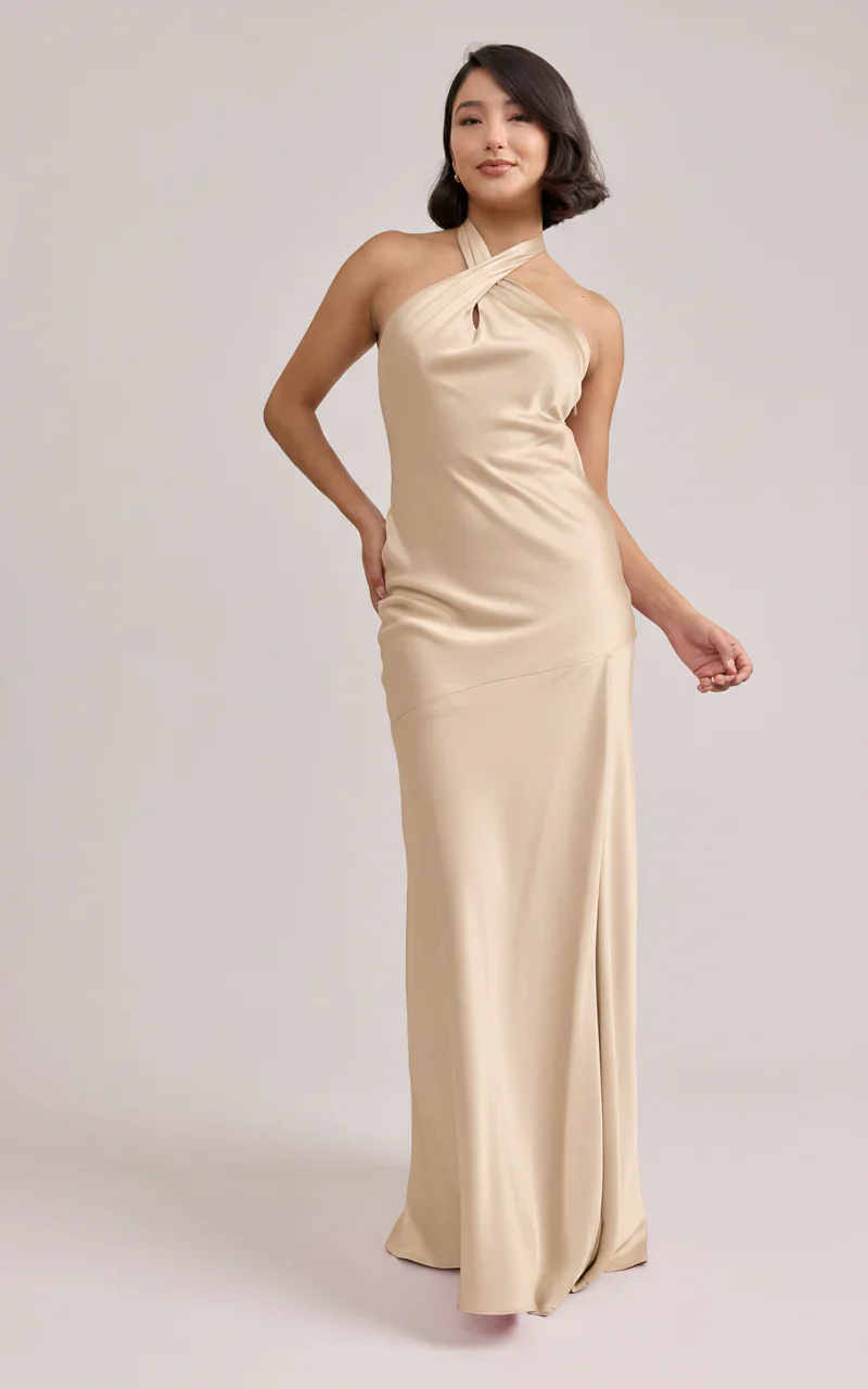 Athena Satin Dress | Ready To Ship
