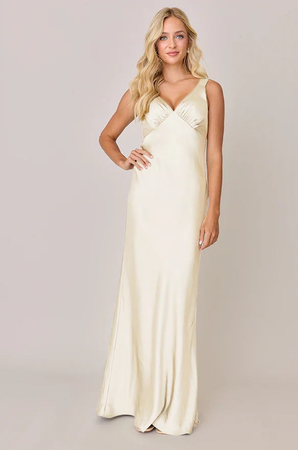 Audrey Satin Dress | Made To Order - Image 101