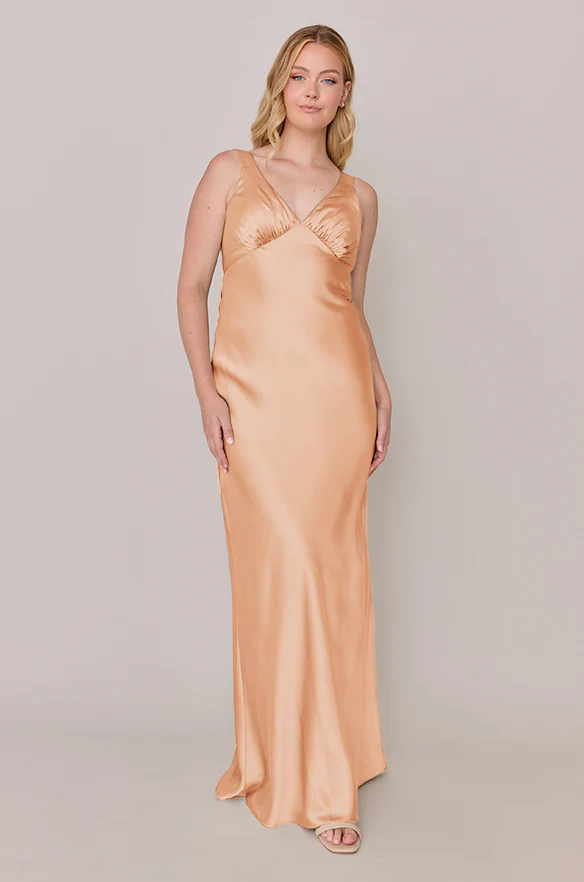 Audrey Satin Dress | Made To Order - Image 103