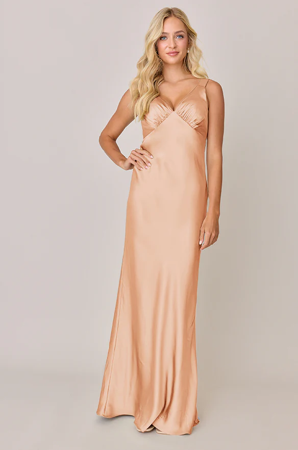Audrey Satin Dress | Made To Order - Image 105