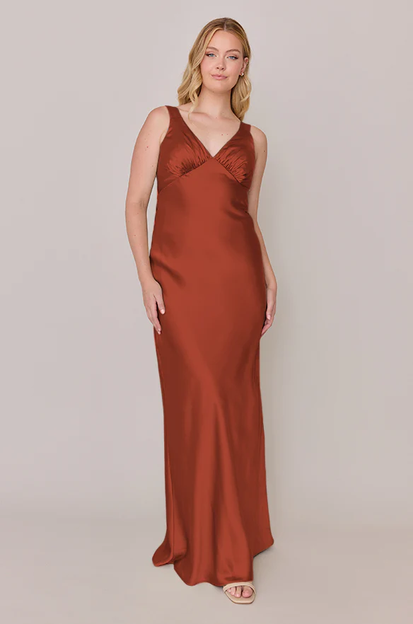 Audrey Satin Dress | Made To Order - Image 127