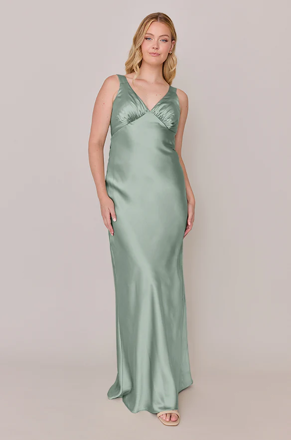 Audrey Satin Dress | Made To Order - Image 129
