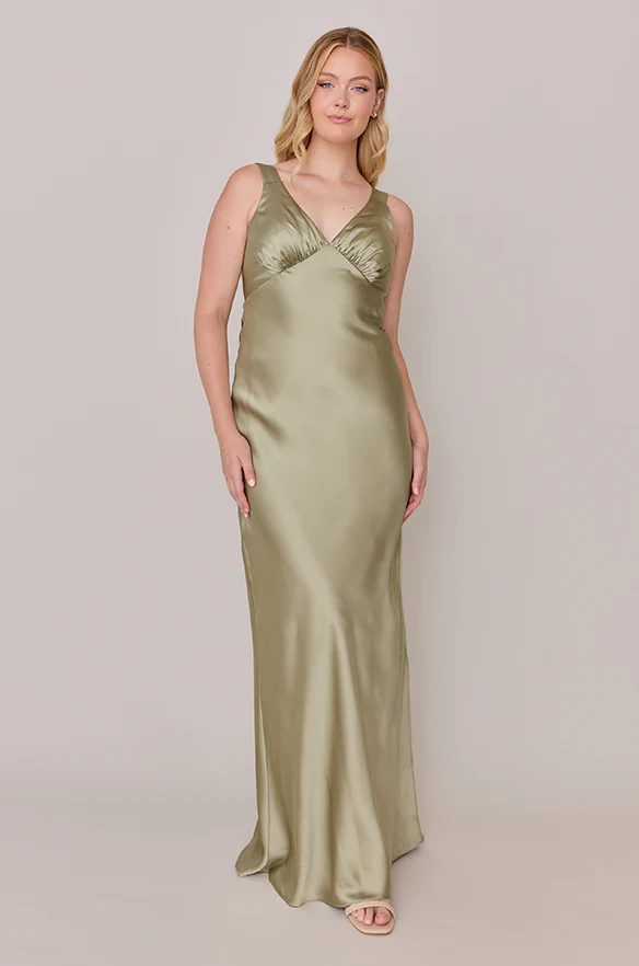 Audrey Satin Dress | Made To Order - Image 133