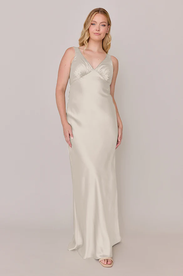 Audrey Satin Dress | Made To Order - Image 141