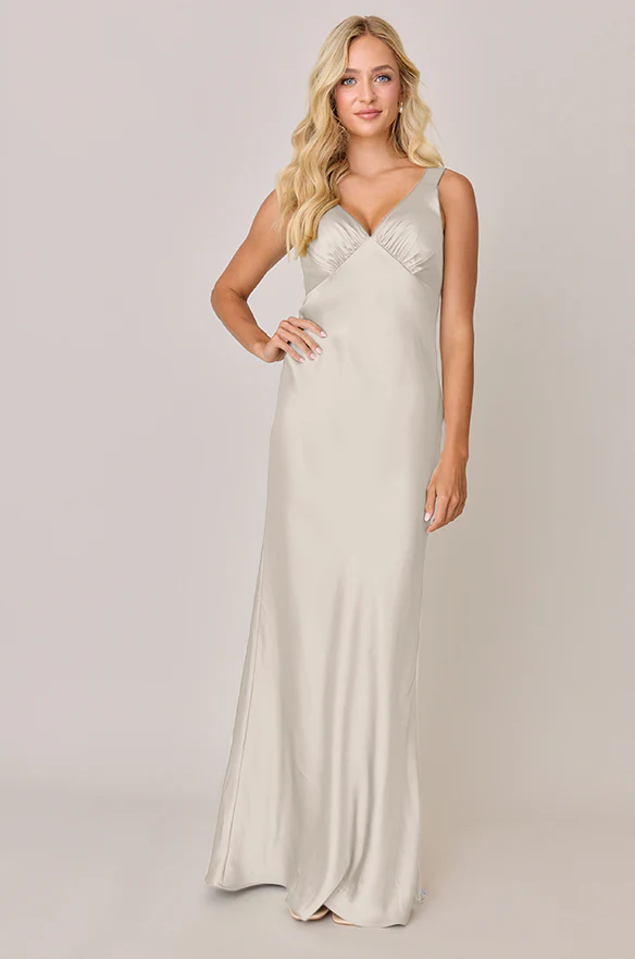 Audrey Satin Dress | Made To Order - Image 143