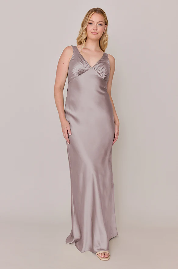 Audrey Satin Dress | Made To Order - Image 149