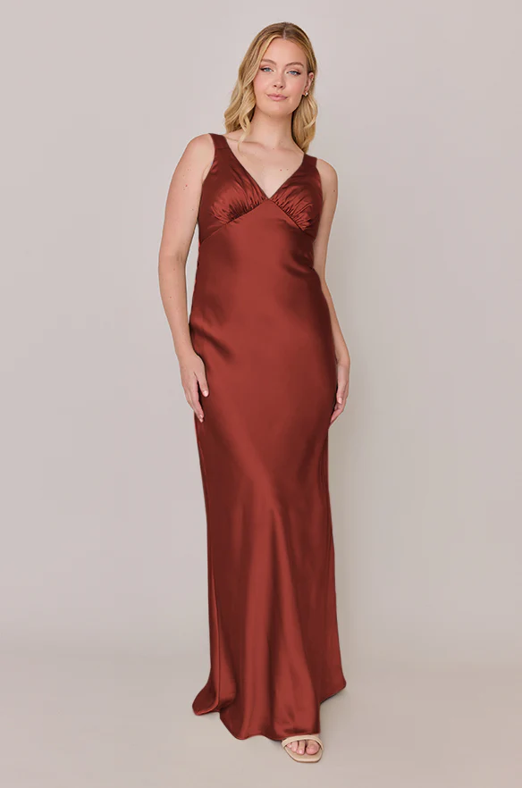Audrey Satin Dress | Made To Order - Image 153