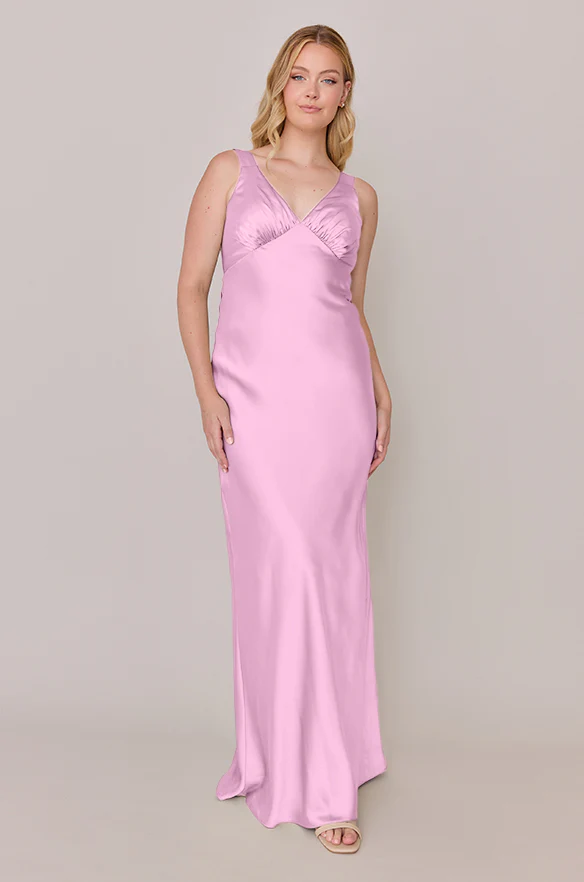 Audrey Satin Dress | Made To Order - Image 170