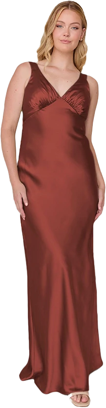 Audrey Satin Dress | Made To Order - Image 179