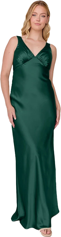 Audrey Satin Dress | Made To Order - Image 186