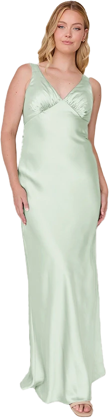 Audrey Satin Dress | Made To Order - Image 205