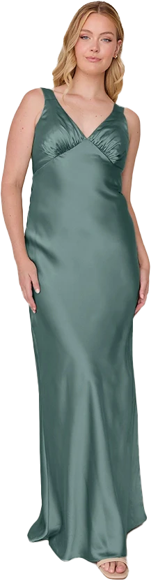 Audrey Satin Dress | Made To Order - Image 210