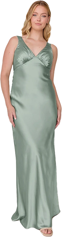Audrey Satin Dress | Made To Order - Image 213