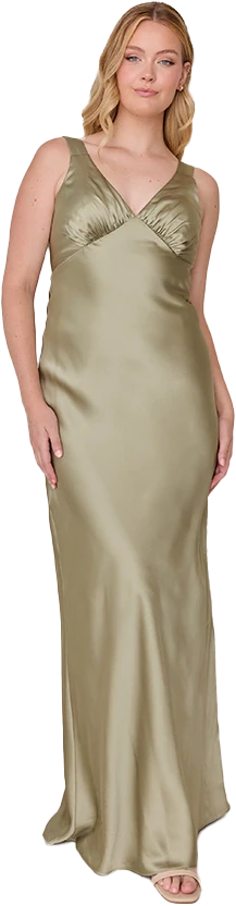 Audrey Satin Dress | Made To Order - Image 214