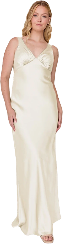 Audrey Satin Dress | Made To Order - Image 222