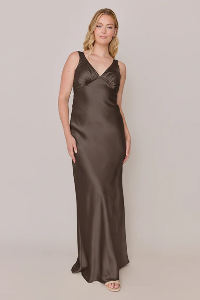 Audrey Satin Dress | Made To Order - Image 228