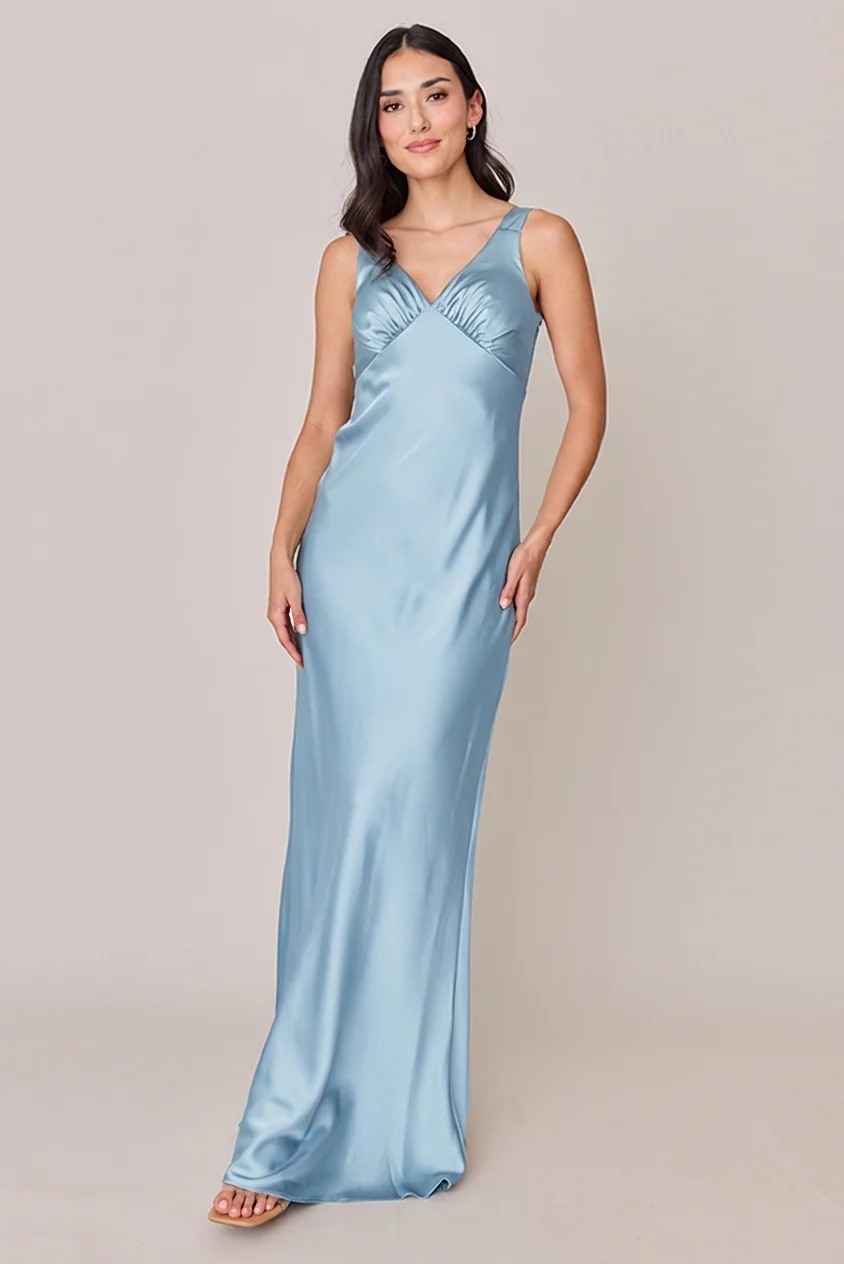 Audrey Satin Dress | Made To Order - Image 234