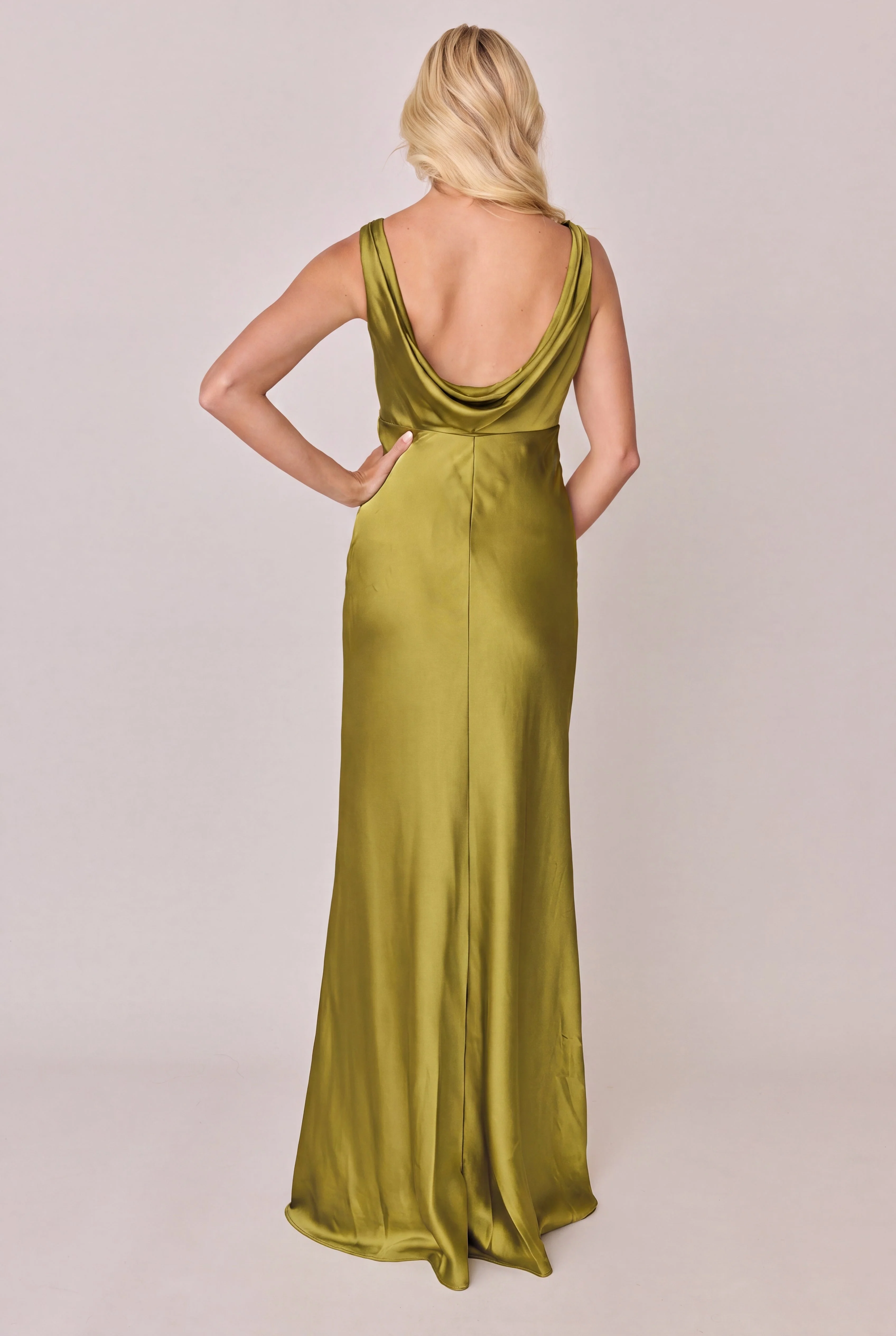 Audrey Satin Dress | Made To Order - Image 238