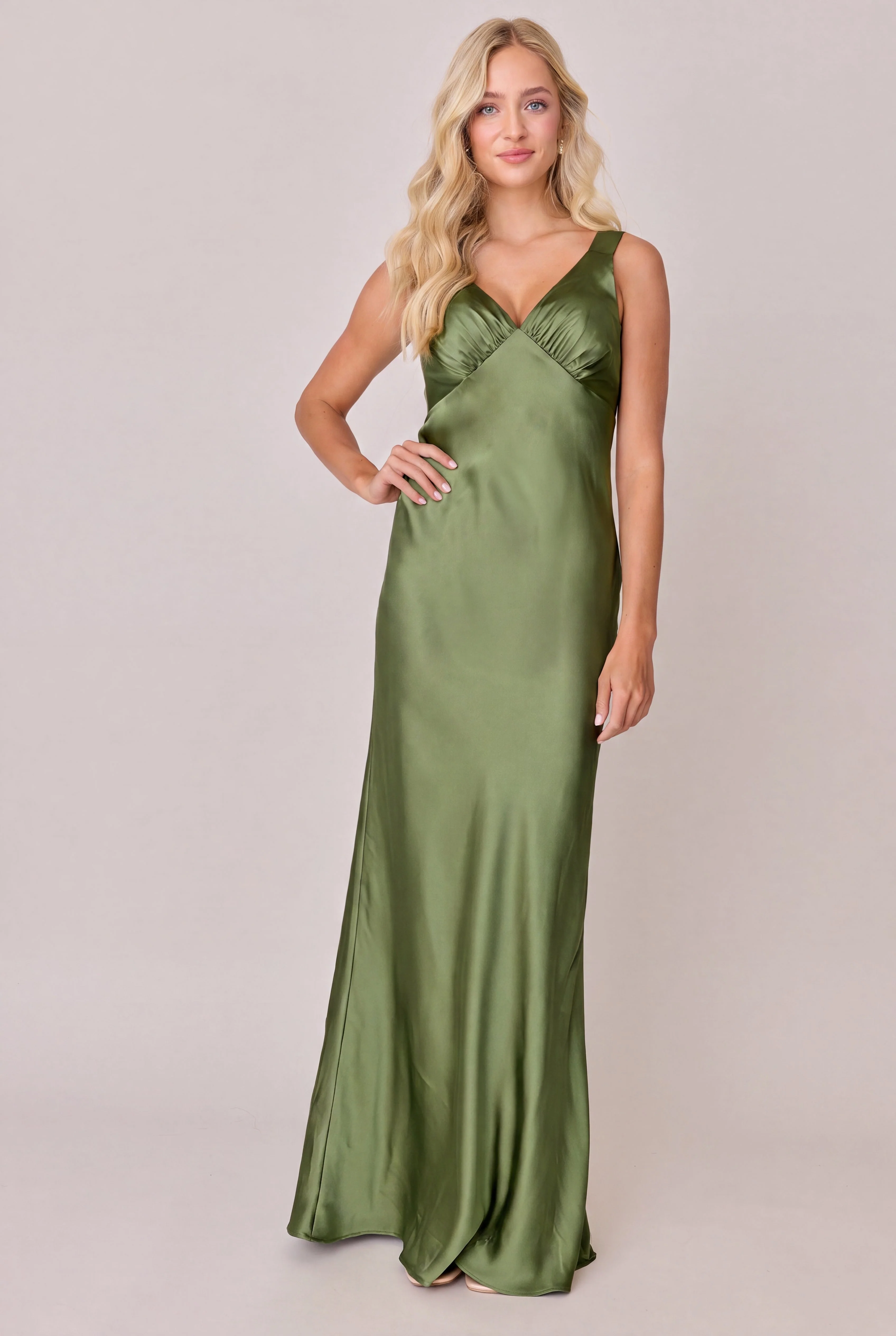 Audrey Satin Dress | Made To Order - Image 239
