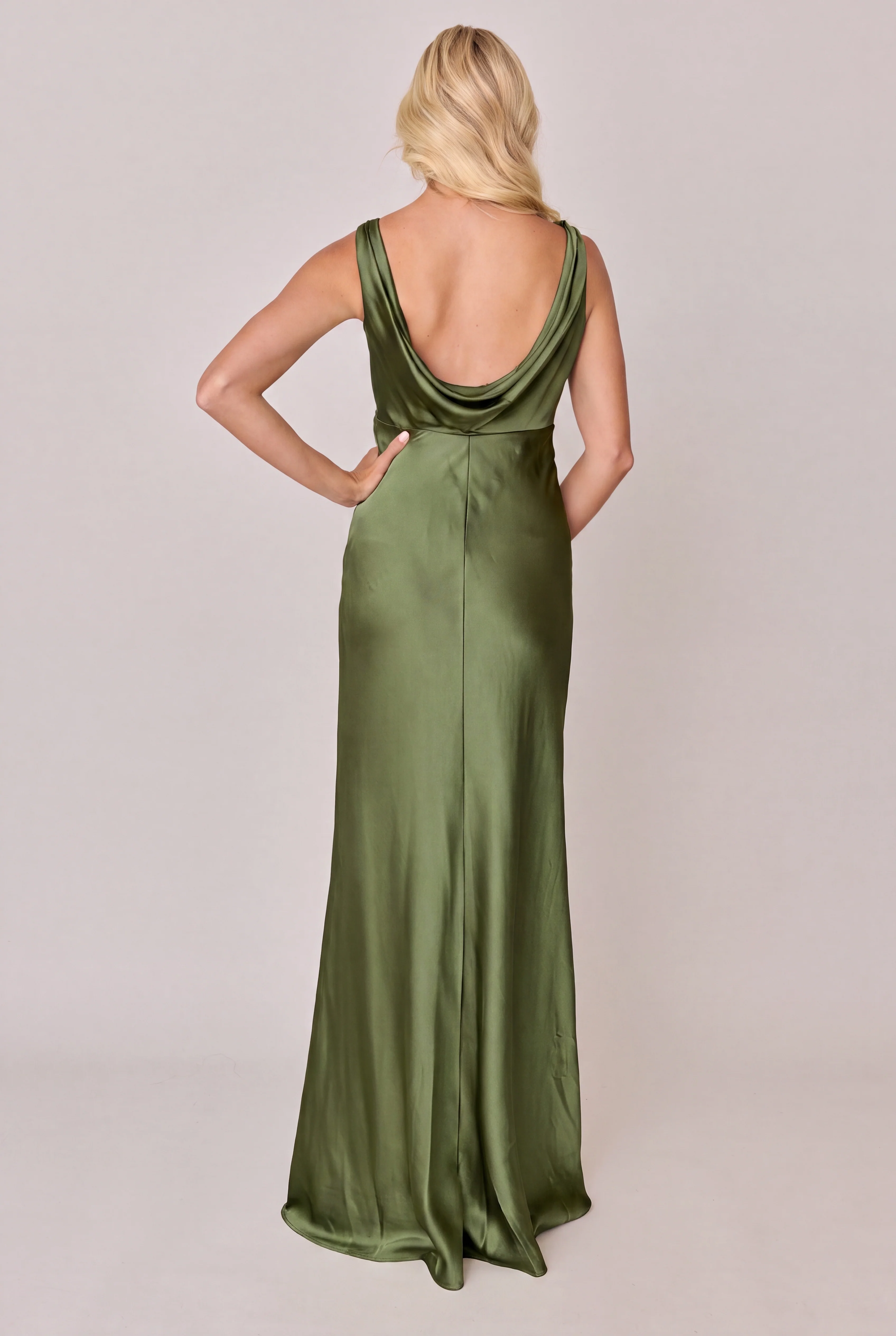 Audrey Satin Dress | Made To Order - Image 240