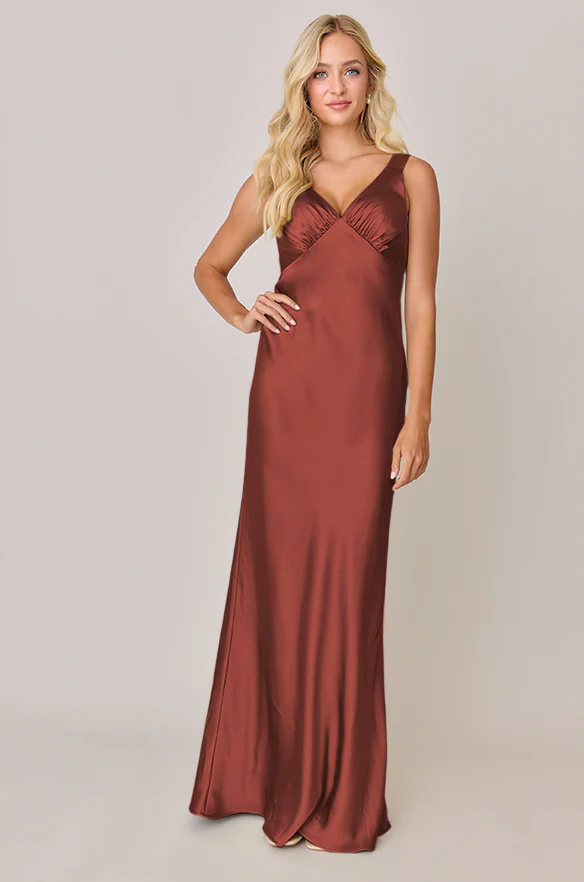 Audrey Satin Dress | Made To Order - Image 28