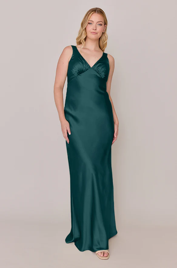 Audrey Satin Dress | Made To Order - Image 29