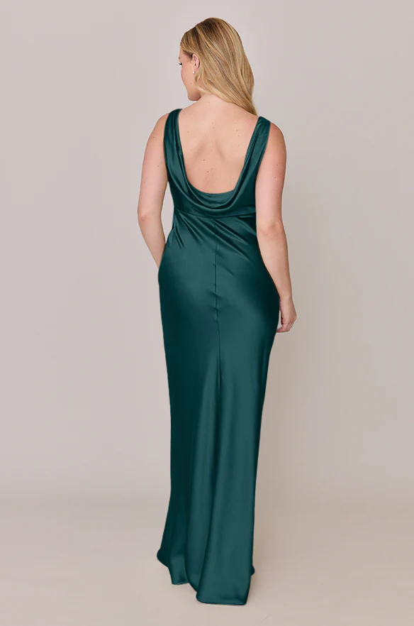 Audrey Satin Dress | Made To Order - Image 30