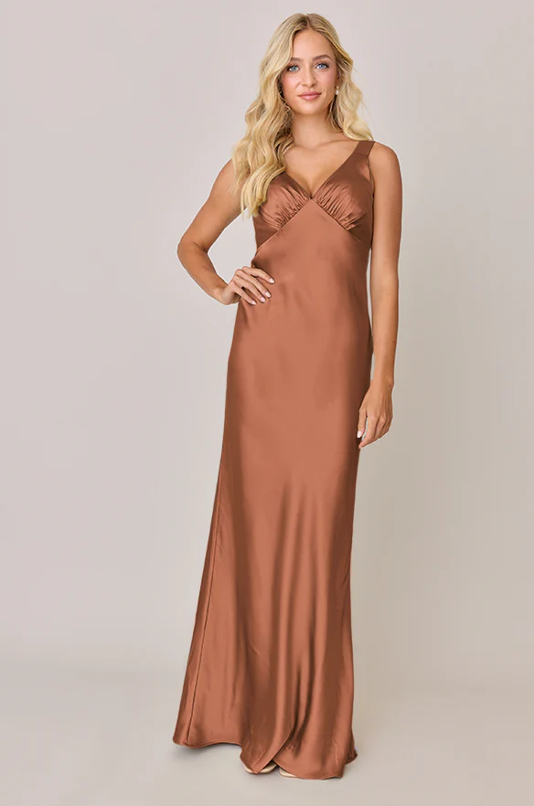 Audrey Satin Dress | Made To Order - Image 34