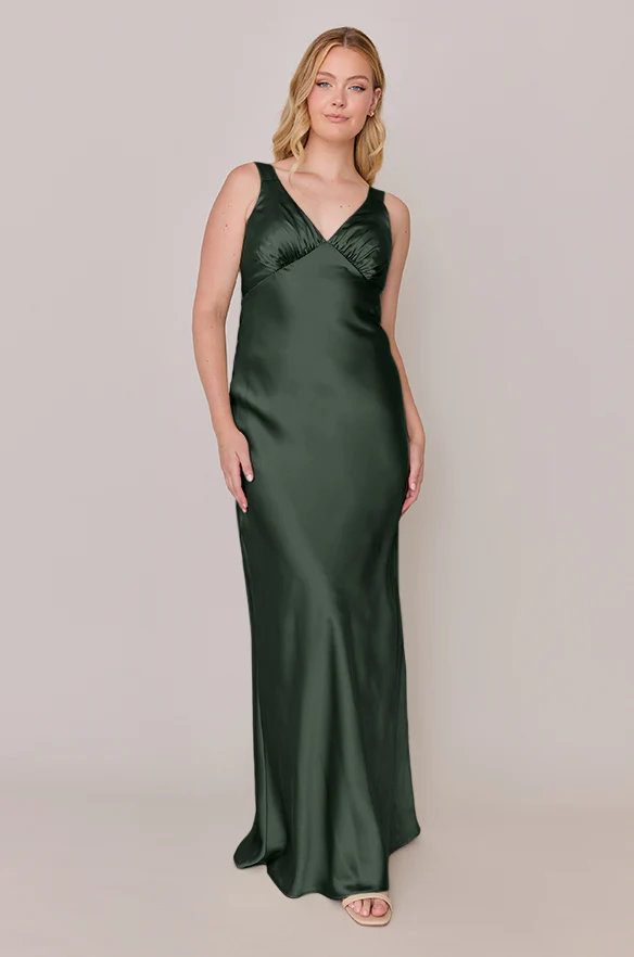 Audrey Satin Dress | Made To Order - Image 35
