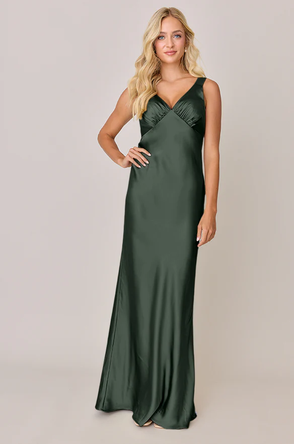 Audrey Satin Dress | Made To Order - Image 36