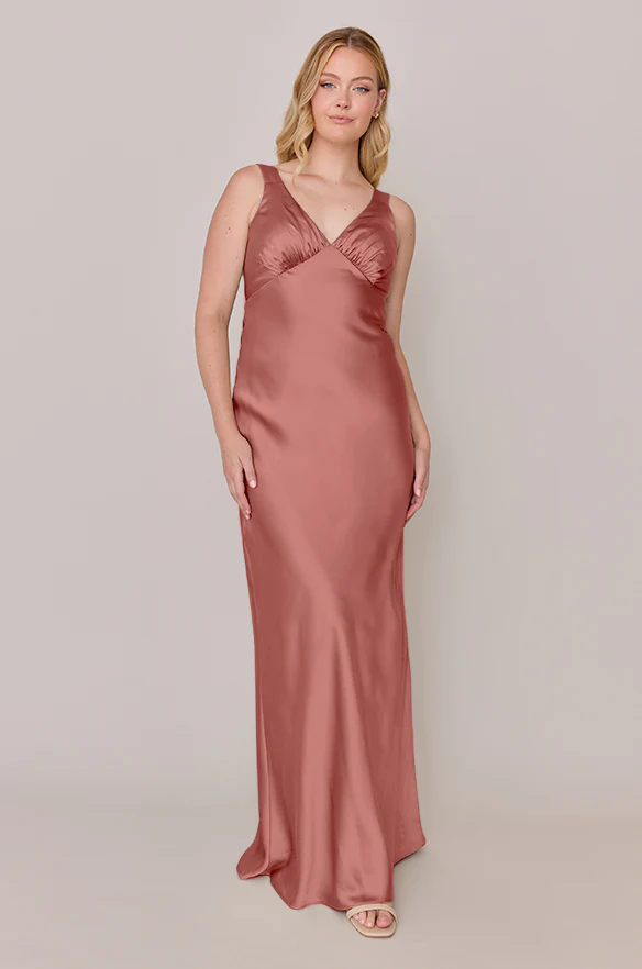 Audrey Satin Dress | Made To Order - Image 38