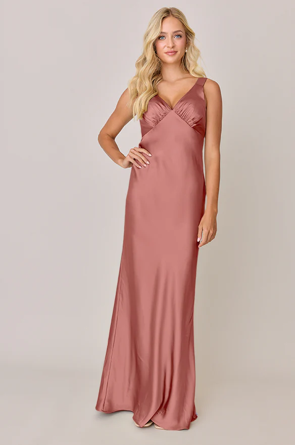 Audrey Satin Dress | Made To Order - Image 40