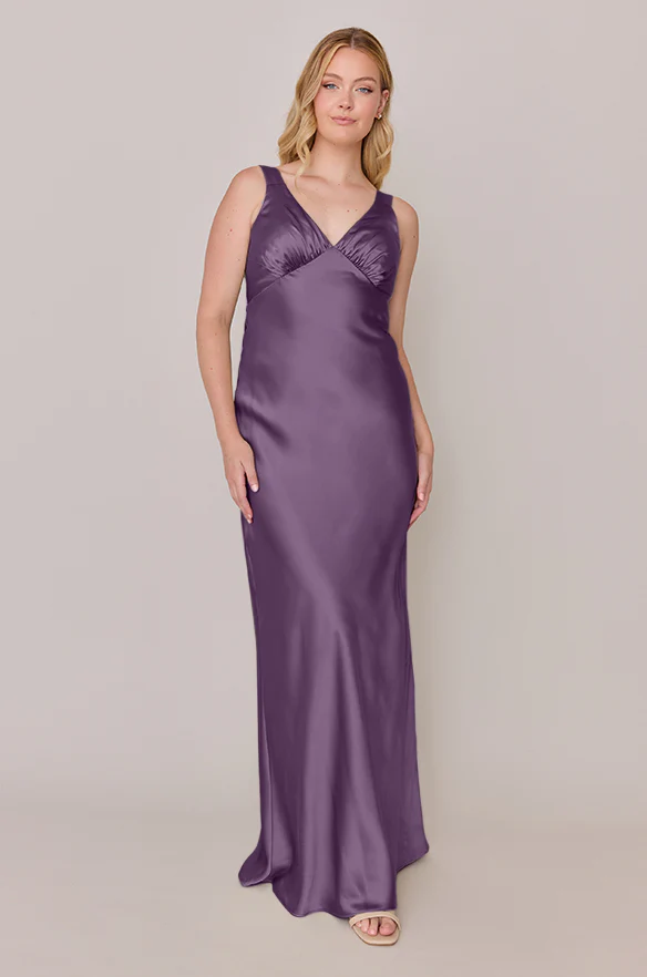 Audrey Satin Dress | Made To Order - Image 41