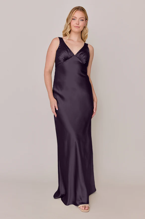 Audrey Satin Dress | Made To Order - Image 44