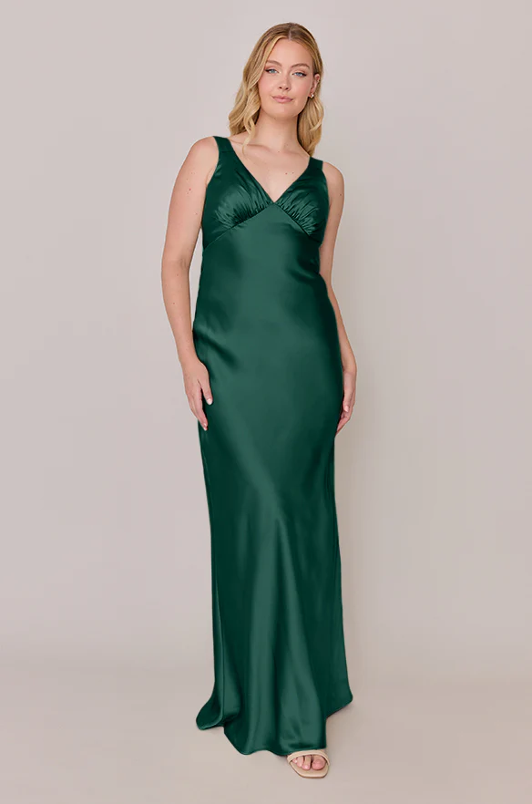 Audrey Satin Dress | Made To Order - Image 46