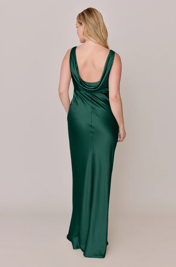 Audrey Satin Dress | Made To Order - Image 47