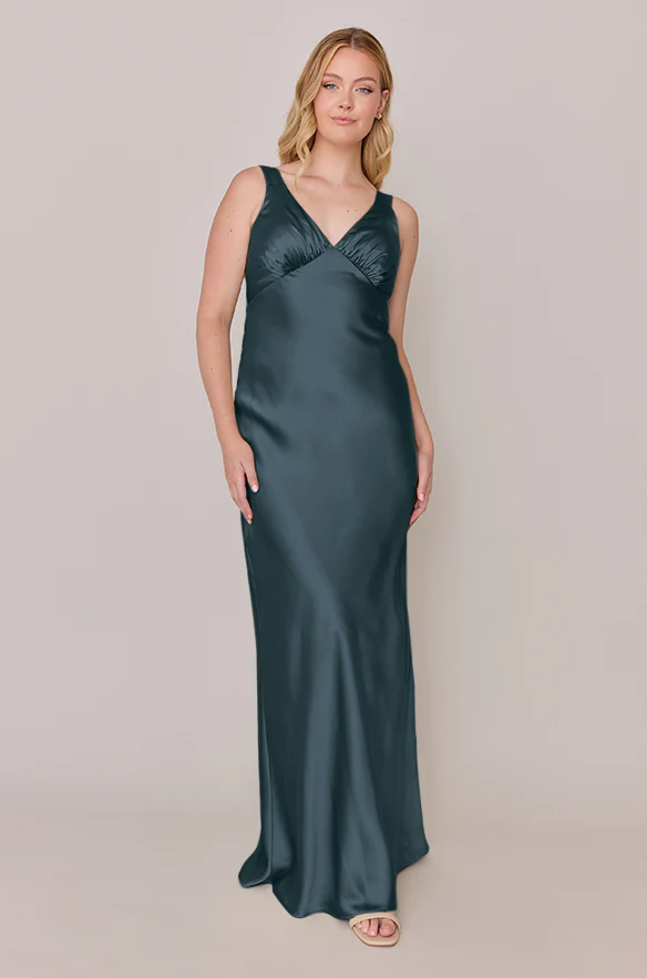 Audrey Satin Dress | Made To Order - Image 50