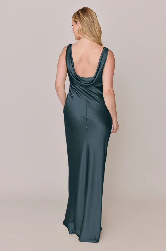 Audrey Satin Dress | Made To Order - Image 51