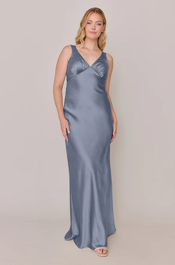 Audrey Satin Dress | Made To Order - Image 53