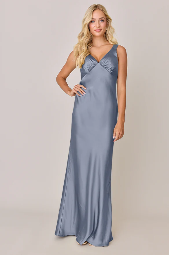 Audrey Satin Dress | Made To Order - Image 55