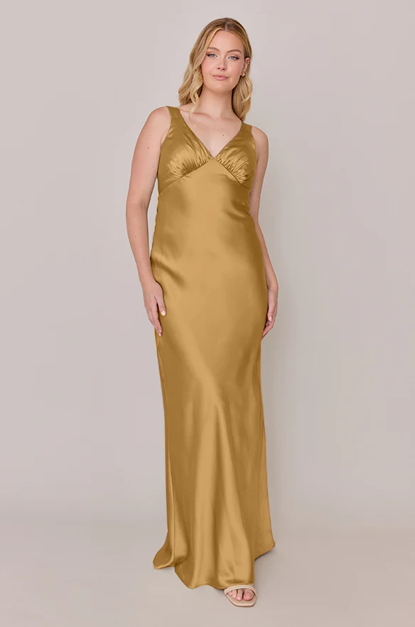 Audrey Satin Dress | Made To Order - Image 62
