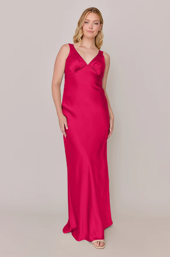 Audrey Satin Dress | Made To Order - Image 67
