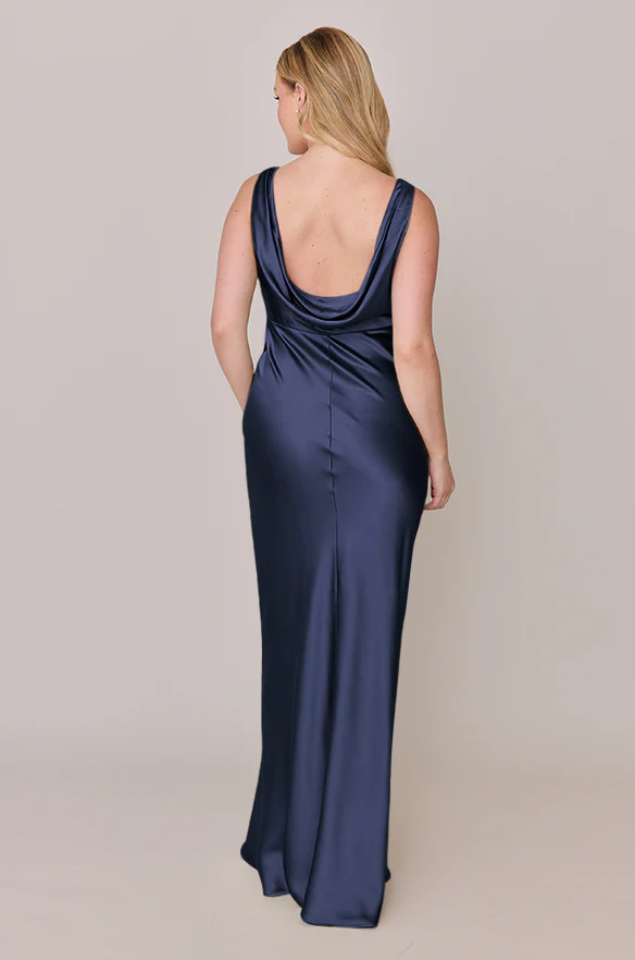 Audrey Satin Dress | Made To Order - Image 70