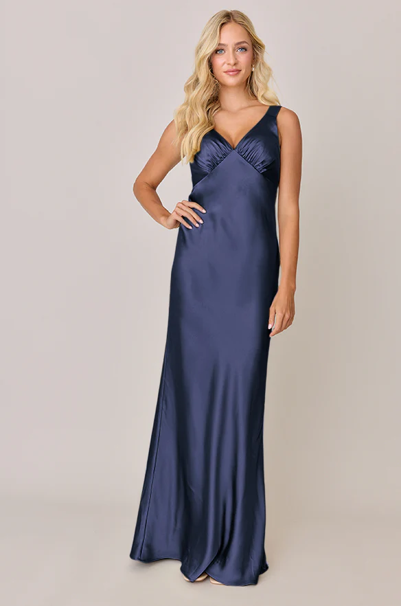 Audrey Satin Dress | Made To Order - Image 71