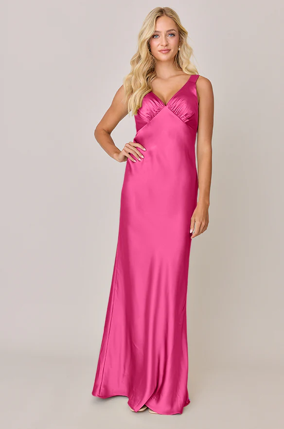 Audrey Satin Dress | Made To Order - Image 87