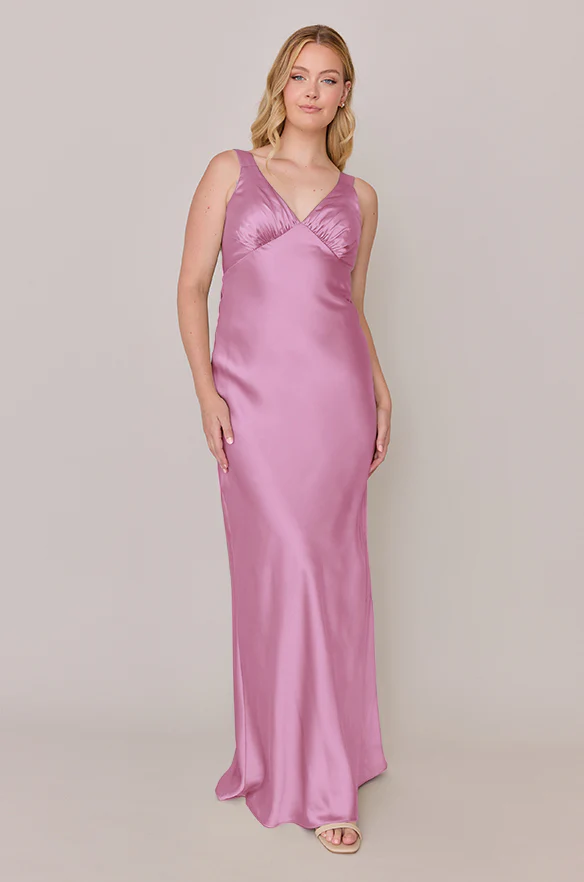 Audrey Satin Dress | Made To Order - Image 89