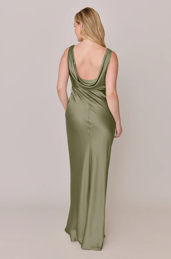 Audrey Satin Dress | Made To Order - Image 92