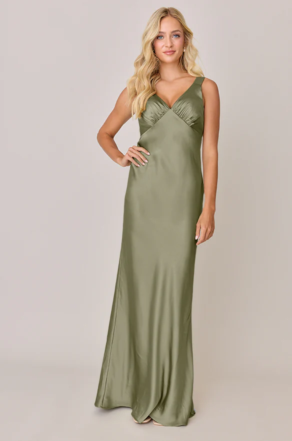 Audrey Satin Dress | Made To Order - Image 93